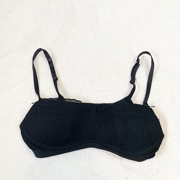 aerie black adjustable strap underwire bra - Small - Picture 1 of 10